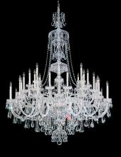 Schonbek 1870 3612-211H - Sterling 45 Light 120V Chandelier in Aurelia with Clear Heritage Handcut Crystal