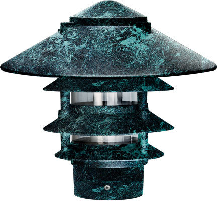 PAGODA FIX 4 TIER 10"TOP 3"BASE INCAND 120V