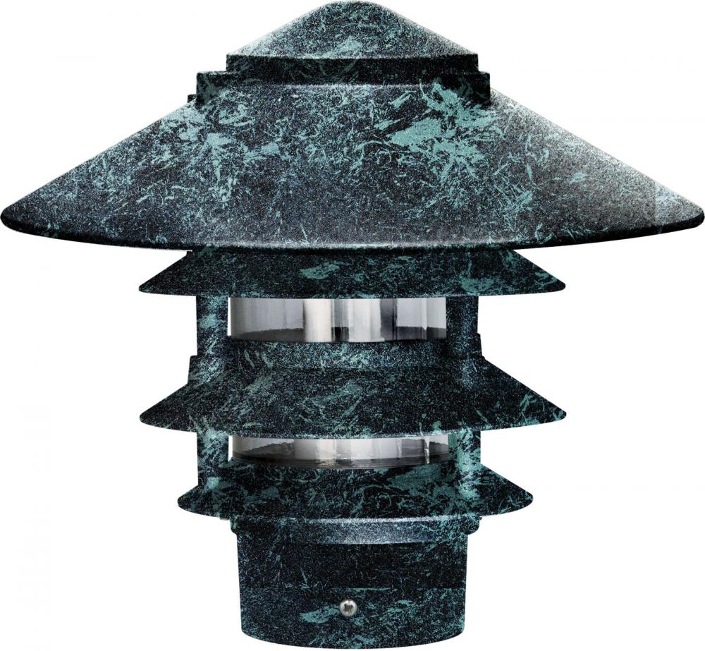 PAGODA FIX 4 TIER 10"TOP 3" BASE 12W G24 2 PIN 60 LEDS