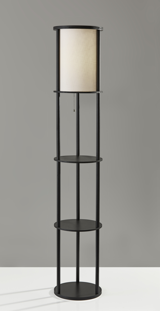 Adesso stewart shelf floor outlet lamp