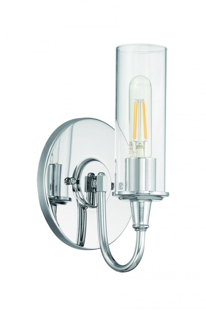 Modina 1 Light Wall Sconce in Chrome