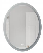 Craftmade MIR101-W - 30" x 24" x 1.8" Oval LED Mirror, defogger & dimmer, 3000K/4000K/5000K