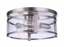 Craftmade 55383-BNK - Elliot 3 Light Flushmount in Brushed Polished Nickel