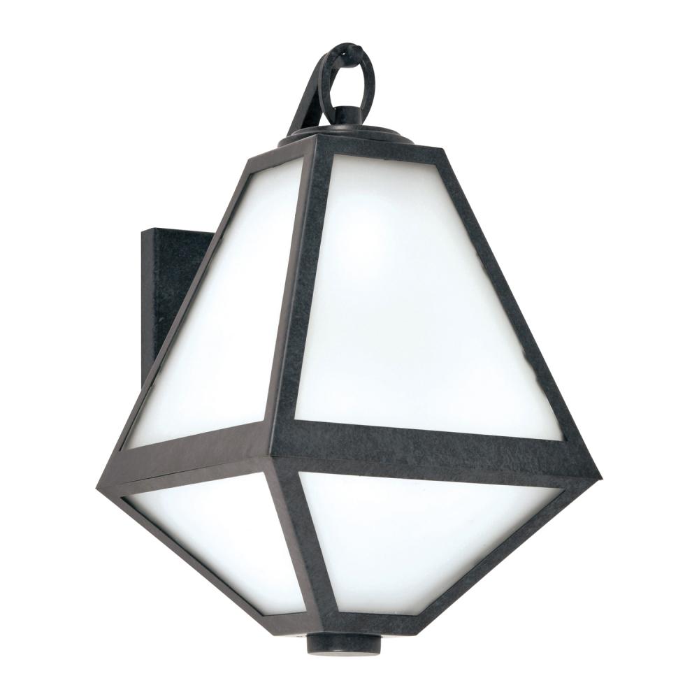 Brian Patrick Flynn Glacier 1 Light Black Charcoal Outdoor Sconce