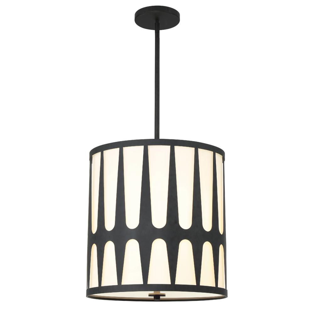 Royston 4 Light Black Mini Chandelier