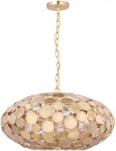 Crystorama 569-GA - Bella 6 Light Antique Gold Chandelier