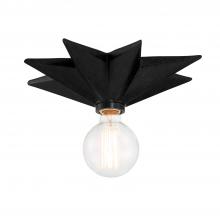 Crystorama 9230-BK_CEILING - Astro 1 Light Black Flush Mount