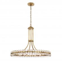 Crystorama CLO-8899-AG - Clover 12 Light Aged Brass Chandelier