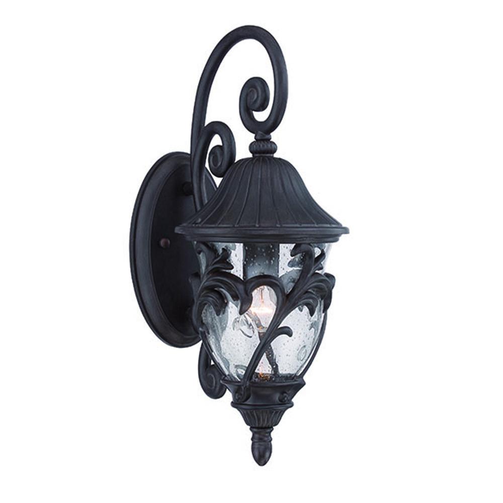 Capri 1-Light Black Coral Wall Light