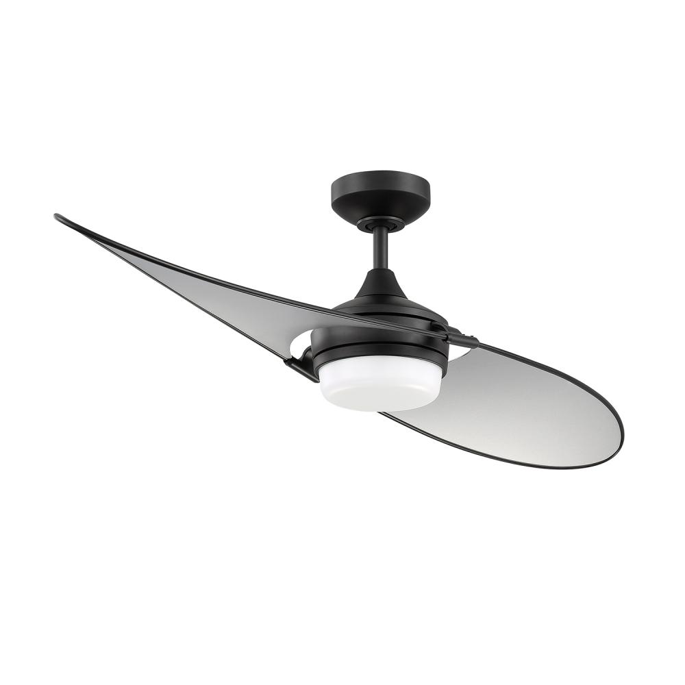 TANGO 52 in. LED Black & Satin Nickel DC motor Ceiling Fan