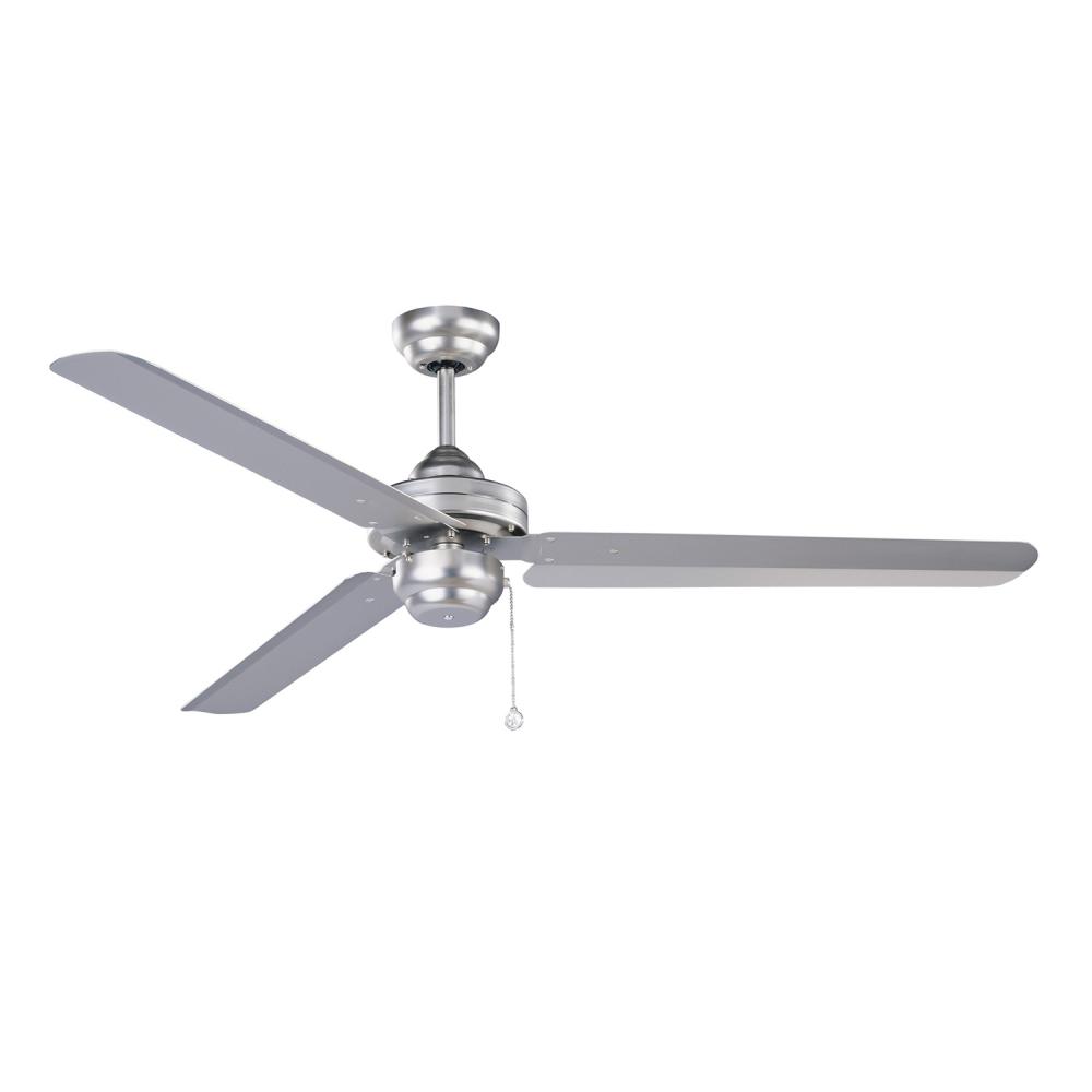 Studio-54 54 in. Brushed Steel Ceiling Fan