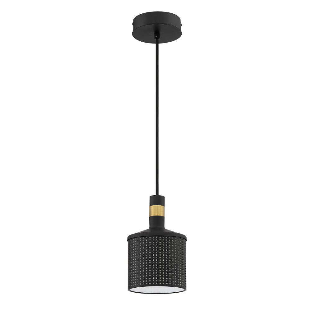 AXIS 1-Light Black & Brass Pendant