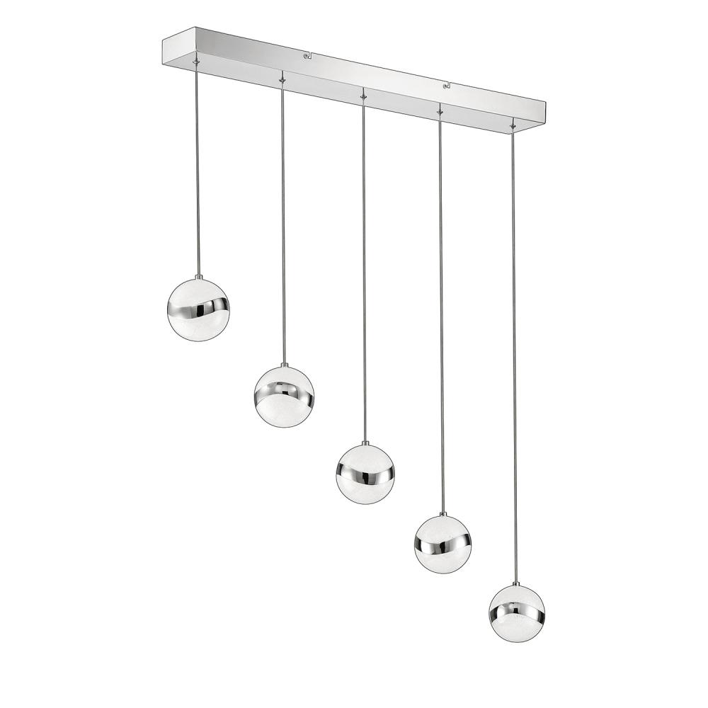 MYSTYKE 5-Light Chrome LED Bar