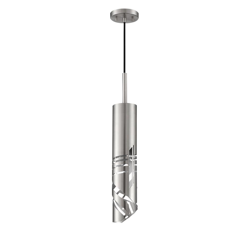 KNOLL 1-Light Satin Nickel Pendant