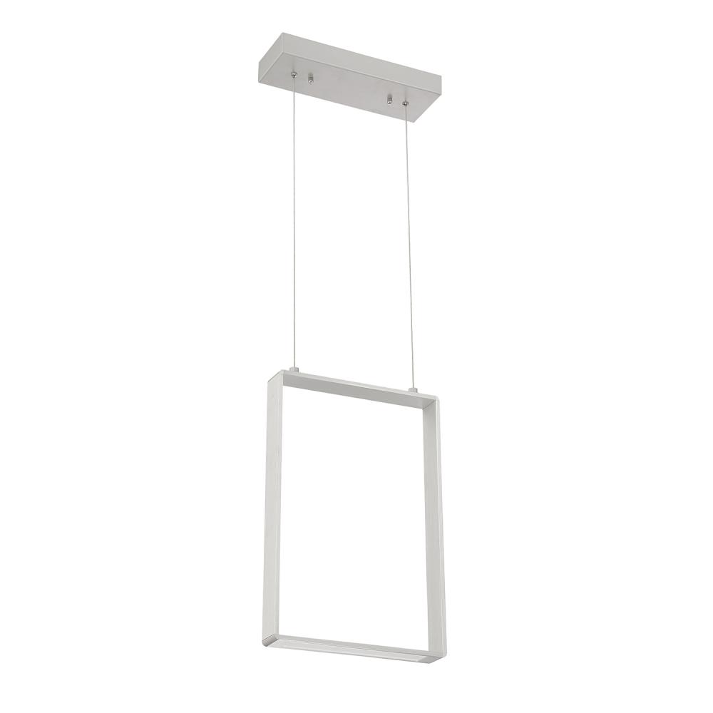 QUADRON 1-Light Aluminum LED Pendant - Large