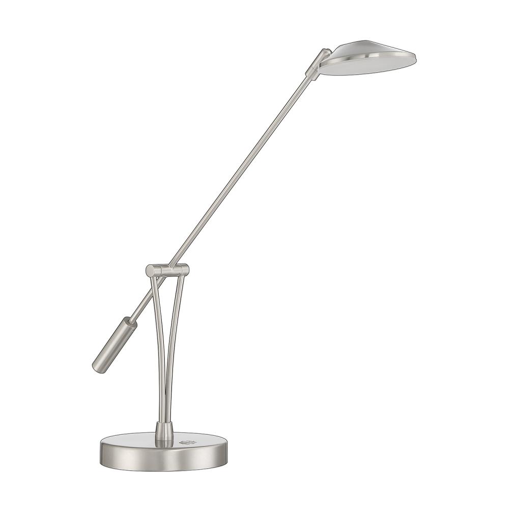 LAHOYA Satin Nickel Desk Lamp