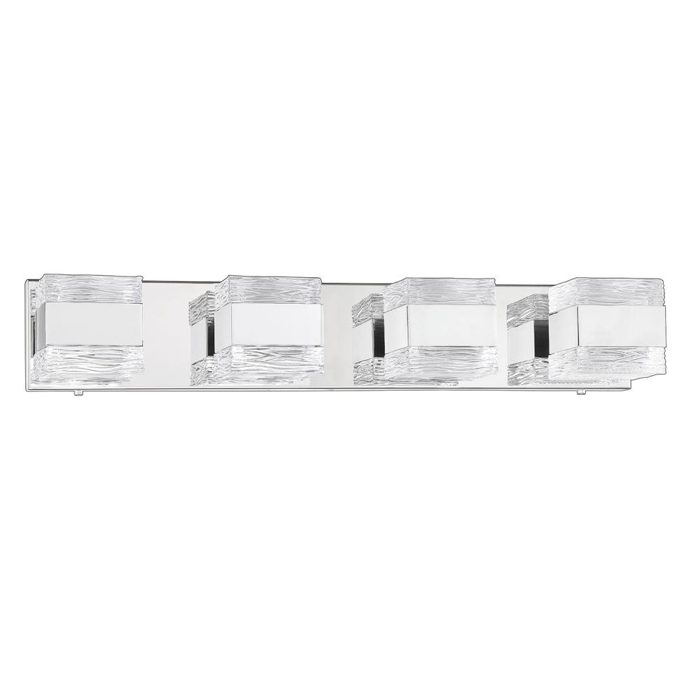 CUBIX 4-Light Chrome Vanity Light