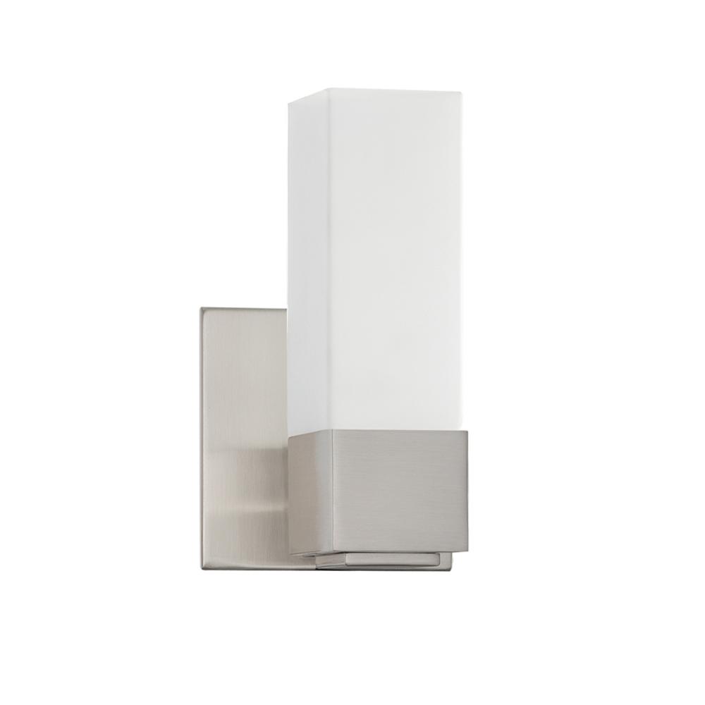 MADISON 1-Light Satin Nickel Vanity Light