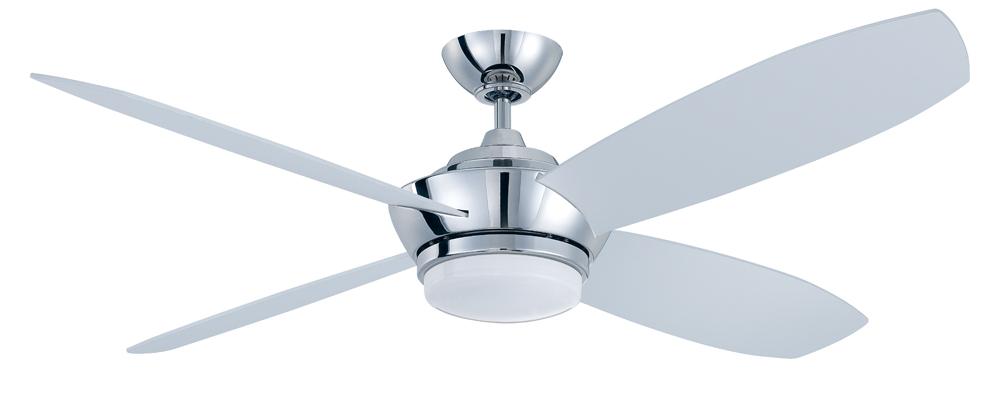 Zeta 52 in. Polished Nickel Ceiling Fan