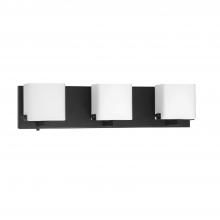 Kendal VF1200-3L-BLK - VEGA 3-Light Black Vanity Light