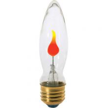 Satco Products Inc. S3760 - 3 Watt CA9 Incandescent; Clear; 1000 Average rated hours; Medium base; 120 Volt; Carded