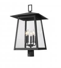 Z-Lite 5015PHXLR-BK - 5 Light Outdoor Post Mount Fixture