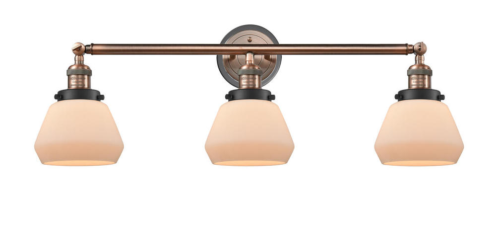 Fulton - 3 Light - 30 inch - Antique Copper - Bath Vanity Light