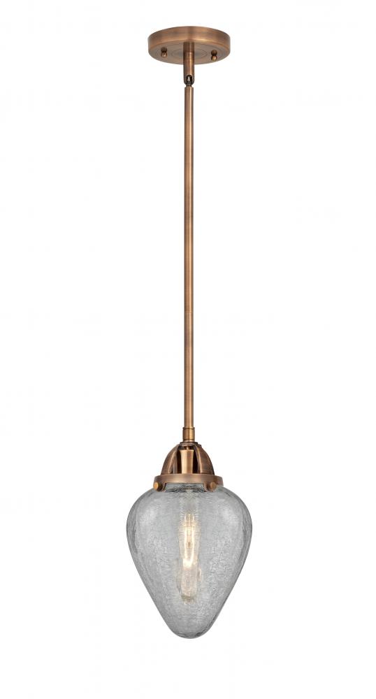 Geneseo - 1 Light - 7 inch - Antique Copper - Cord hung - Mini Pendant