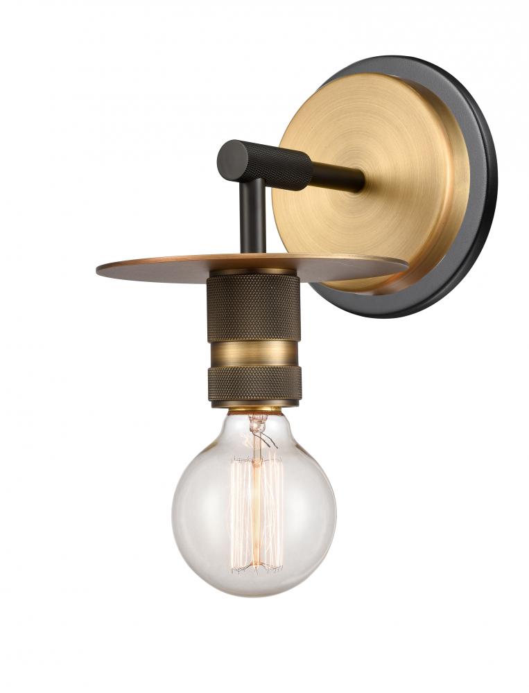 Aurora - 1 Light - 6 inch - Black Brushed Brass - Sconce