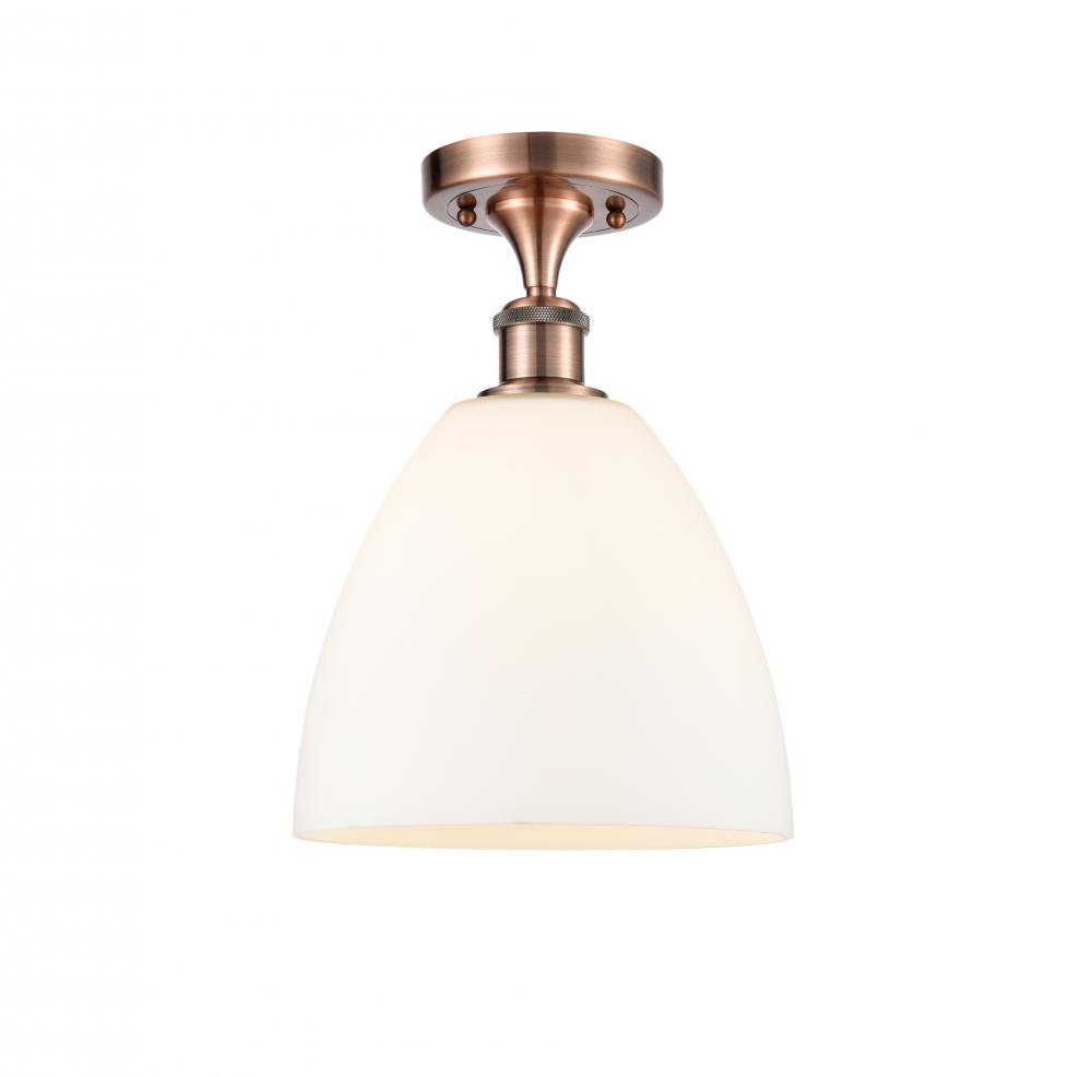 Bristol - 1 Light - 9 inch - Antique Copper - Semi-Flush Mount