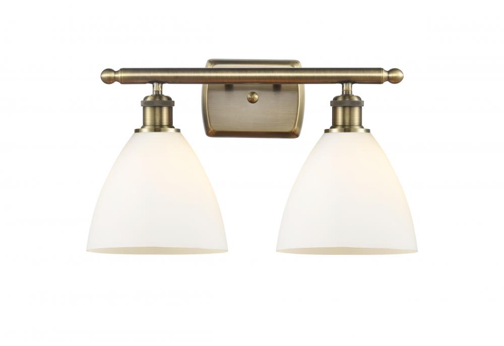 Bristol - 2 Light - 18 inch - Antique Brass - Bath Vanity Light