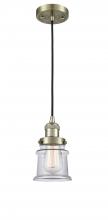 Innovations Lighting 201C-AB-G182S - Canton - 1 Light - 5 inch - Antique Brass - Cord hung - Mini Pendant