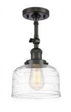 Innovations Lighting 201F-OB-G713 - Bell - 1 Light - 8 inch - Oil Rubbed Bronze - Semi-Flush Mount