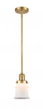 Innovations Lighting 201S-SG-G181S-LED - Canton - 1 Light - 5 inch - Satin Gold - Stem Hung - Mini Pendant