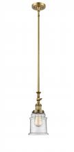 Innovations Lighting 206-BB-G184 - Canton - 1 Light - 6 inch - Brushed Brass - Stem Hung - Mini Pendant