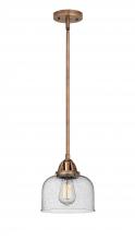 Innovations Lighting 288-1S-AC-G74 - Bell - 1 Light - 8 inch - Antique Copper - Cord hung - Mini Pendant