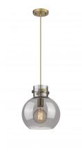 Innovations Lighting 410-1PM-BB-G410-10SM - Newton Sphere - 1 Light - 10 inch - Brushed Brass - Cord hung - Mini Pendant