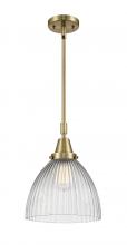 Innovations Lighting 447-1S-AB-G222 - Seneca Falls - 1 Light - 10 inch - Antique Brass - Mini Pendant