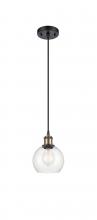Innovations Lighting 516-1P-BAB-G122-6 - Athens - 1 Light - 6 inch - Black Antique Brass - Cord hung - Mini Pendant