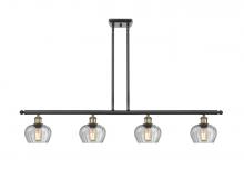 Innovations Lighting 516-4I-BAB-G92 - Fenton - 4 Light - 48 inch - Black Antique Brass - Cord hung - Island Light