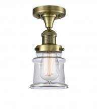 Innovations Lighting 517-1CH-AB-G182S - Canton - 1 Light - 6 inch - Antique Brass - Semi-Flush Mount