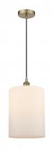 Innovations Lighting 616-1P-AB-G111-L - Cobbleskill - 1 Light - 9 inch - Antique Brass - Cord hung - Mini Pendant