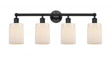 Innovations Lighting 616-4W-BK-G341 - Hadley - 4 Light - 32 inch - Matte Black - Bath Vanity Light