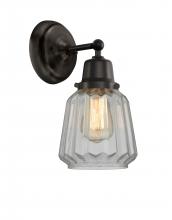 Innovations Lighting 623-1W-BK-G142 - Chatham - 1 Light - 7 inch - Matte Black - Sconce