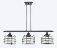 Innovations Lighting 916-3I-BK-G72-CE-LED - Bell Cage - 3 Light - 36 inch - Matte Black - Stem Hung - Island Light