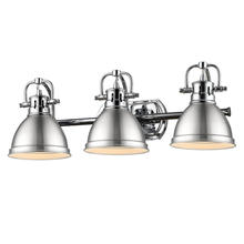 Golden 3602-BA3 CH-PW - Duncan 3 Light Bath Vanity