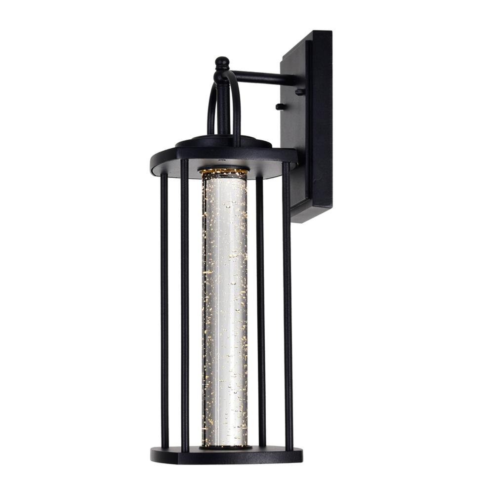 Greenwood LED Outdoor Black Wall Lantern