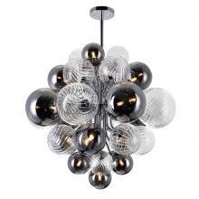 CWI Lighting 1205P25-15-601 - Pallocino 15 Light Chandelier With Chrome Finish