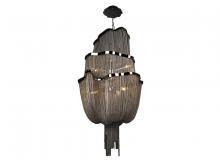 Avenue Lighting HF1402-BLK - Mullholland Dr. Collection Black Steel Chain Hanging Foyer Fixture