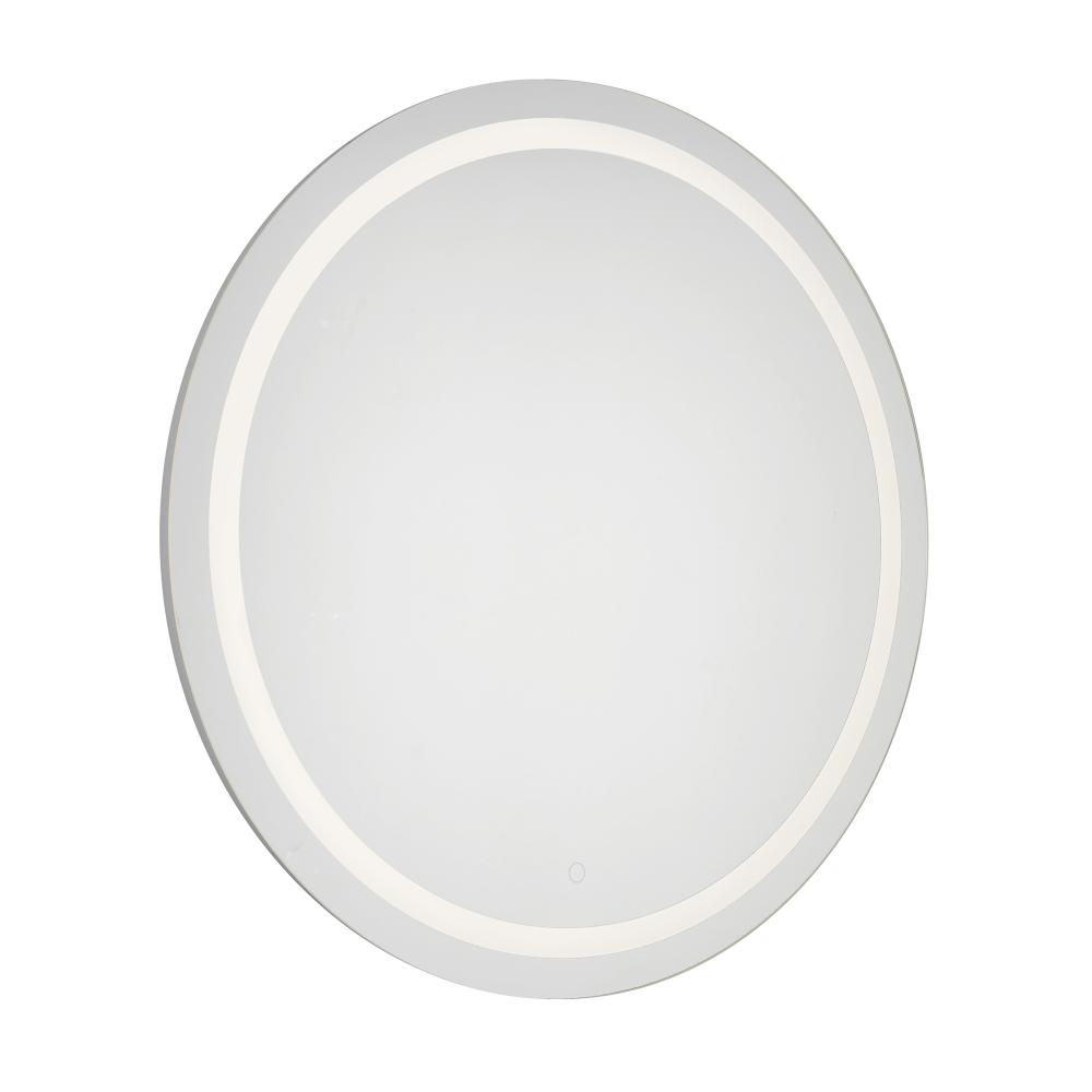 Hillmont 32-in Sandblasted Merc Edge LED Vanity Mirror